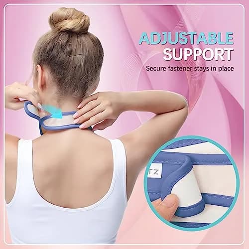 glitz Castor Oil Neck Wrap for Thyroid - Organic, Reusable, Leak-Proof, Violet | 50cm (19.68'') x 9cm (3.54'') thumbnail 4