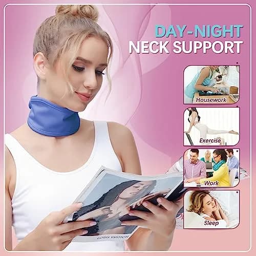 glitz Castor Oil Neck Wrap for Thyroid - Organic, Reusable, Leak-Proof, Violet | 50cm (19.68'') x 9cm (3.54'') thumbnail 6