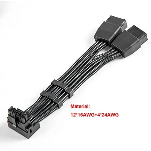 JOYJOM 12VHPWR 90° Adapter to 2X 8Pin | PCI-E 5.0 Extension for RTX 3090Ti & 4080 thumbnail 6