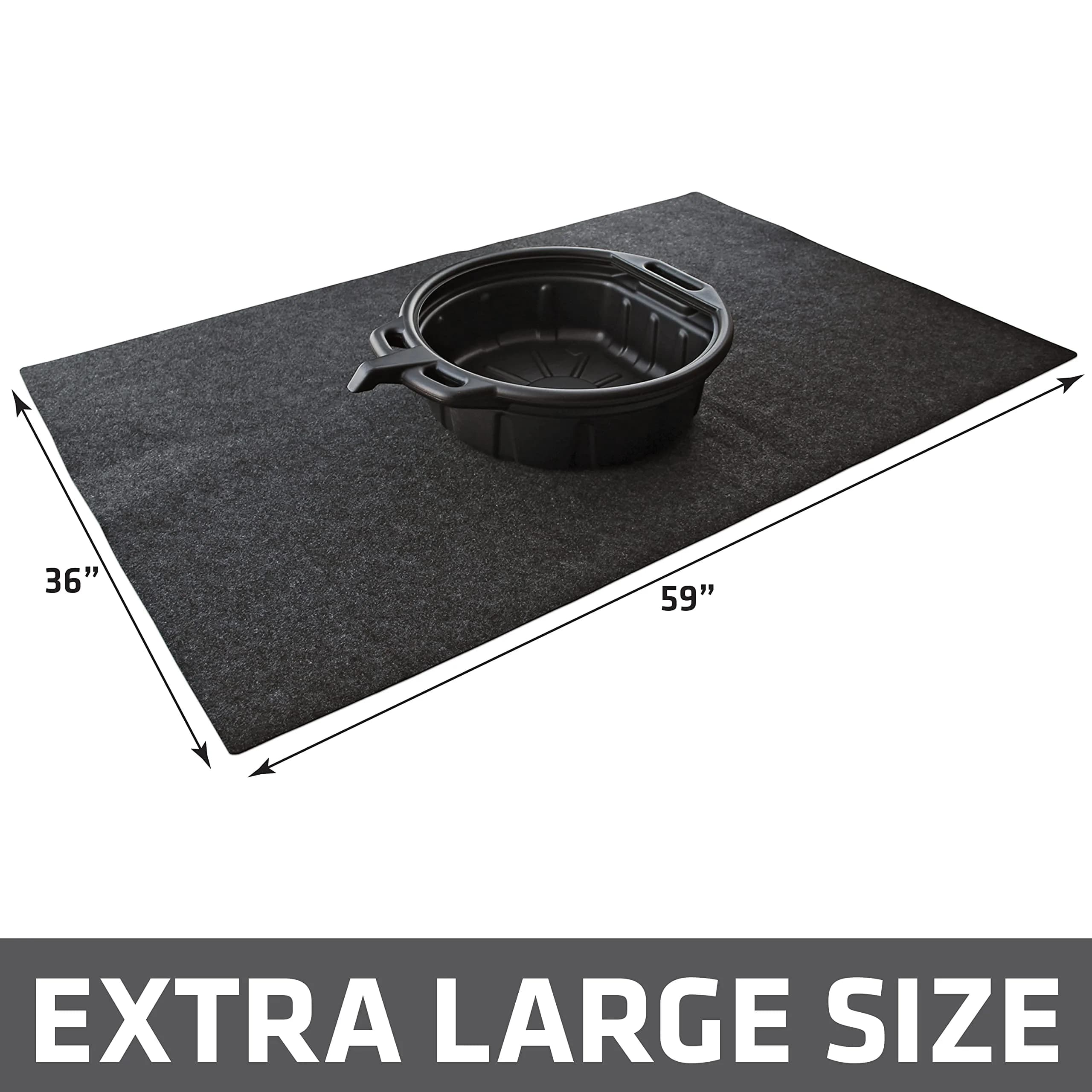 Drymate XL Oil Spill Mat 91cm x 150cm (36" x 59") (2-Pack) | Protects Garage Floors from Oil & Coolant - view 6