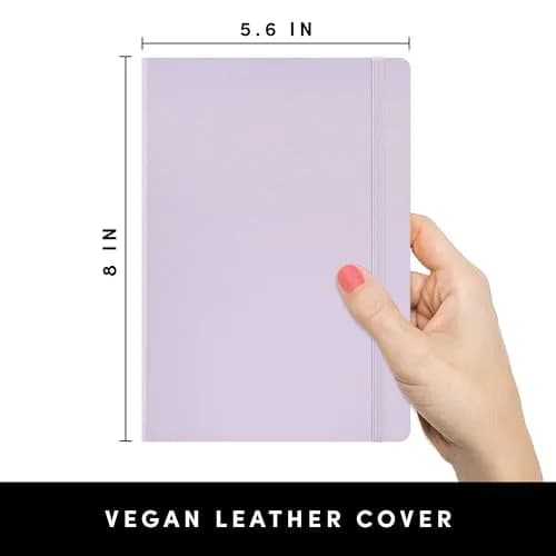 PAPERAGE Lined Journal Notebook Lavender 252 Pages 20cm x 14cm (8 in x 5.6 in) | Premium 100 GSM Acid-Free Paper thumbnail 2