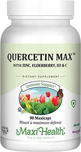 Maxi Health Quercetin with Zinc & Vitamin C 90 Capsules | Supports Immunity & Wellness thumbnail 2