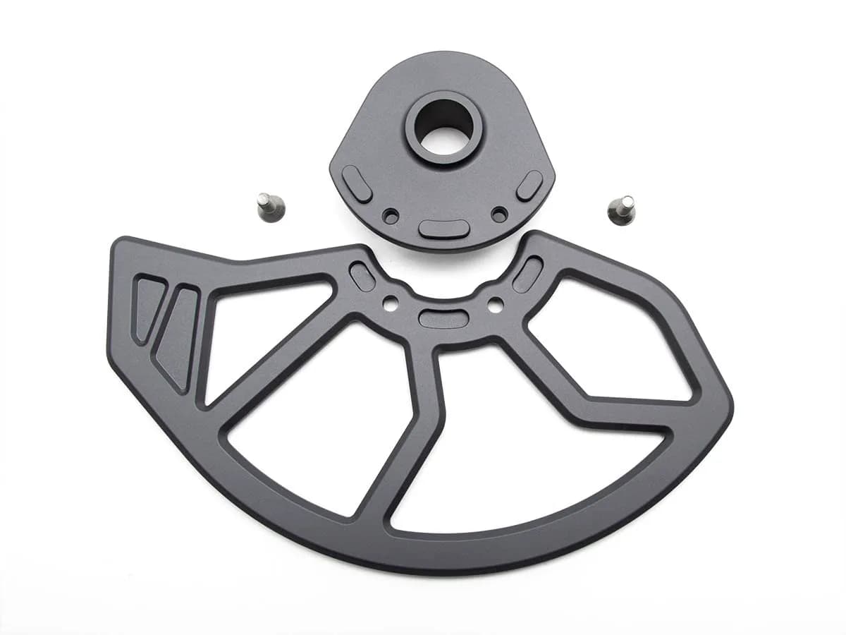 AltRider Front Rotor Guard Compatible with KTM/Husqvarna/GASGAS Dirt Bikes - CNC Aluminum - Triple Point Mount Full Leading Edge Protection - Light Weight Design - view 4