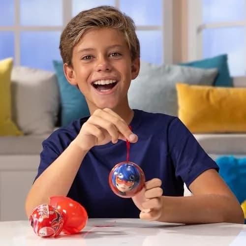 Miraculous Wyncor Ladybug 4-1 Surprise Miraball | 2.9" Plush & Metal Ball for Kids 3+ thumbnail 5