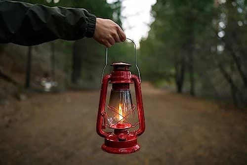 Stansport Fuel Lantern with 5 Replacement Wicks | Metal & Glass Construction for Camping & Outdoors thumbnail 6