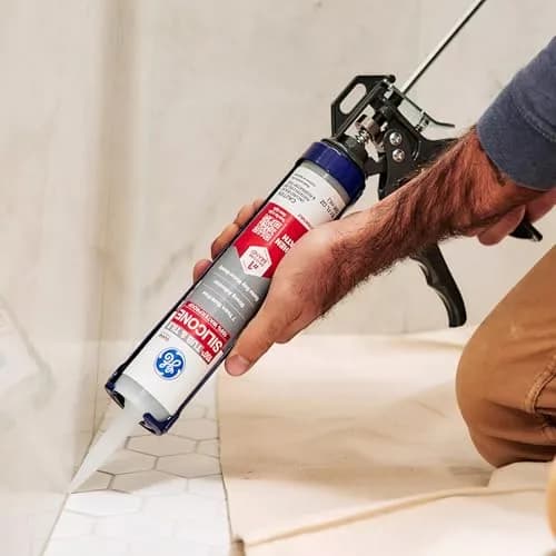 GE Silicone Tub & Tile Caulk for Kitchen & Bath, Clear, 10.1 fl oz | Waterproof & Flexible Sealant thumbnail 9