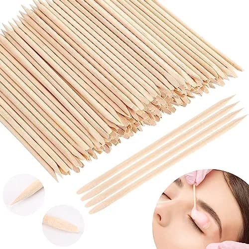 JANYUN Hair Removal Wax Sticks 200 Pcs | Double-Sided Pointed Flat Handle for Small Detailed Areas thumbnail 1