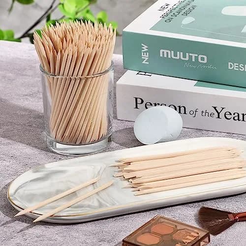JANYUN Hair Removal Wax Sticks 200 Pcs | Double-Sided Pointed Flat Handle for Small Detailed Areas thumbnail 4