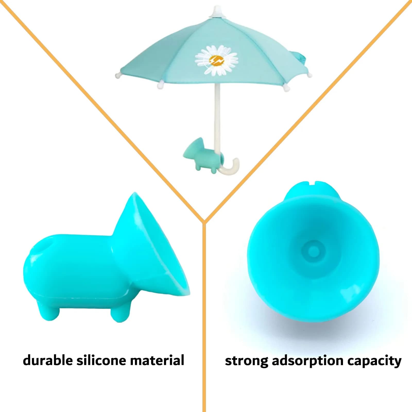 BEITESTAR Phone Umbrella for Sun | Cute Sun Shade & Stand for iPhone & Smartphones 7.48cm*7.78cm thumbnail 5