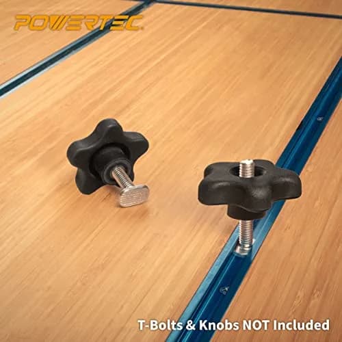 POWERTEC 71158-P3 Universal T-Track 48 Inch Double-Cut Profile 6 Pack | Aluminum Woodworking Jigs & Fixtures thumbnail 6
