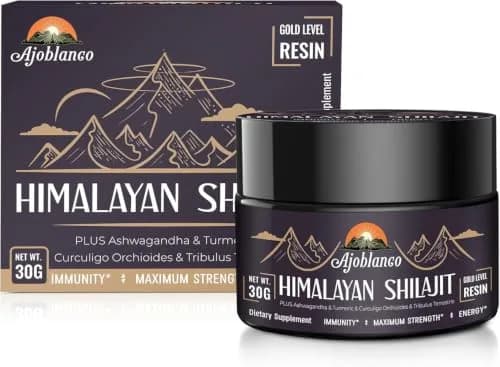 Ajoblanco 600mg Himalayan Shilajit Resin | Organic Ayurvedic Energy & Immunity Support thumbnail 8