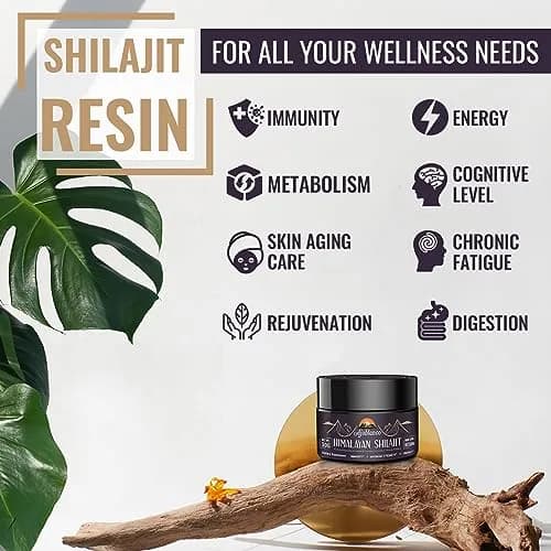 Ajoblanco 600mg Himalayan Shilajit Resin | Organic Ayurvedic Energy & Immunity Support thumbnail 3