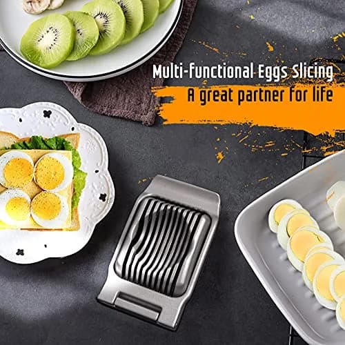 REDSETS Multipurpose Heavy Duty Aluminium Egg Slicer with Stainless Steel Wire | Slices 11 Egg Pieces thumbnail 7