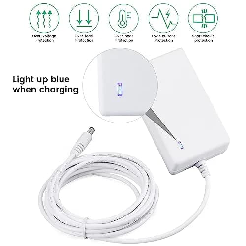 YEAOI 10ft Power Cord for 4moms mamaRoo 4 | 12V 3A Baby Swing Charger, White thumbnail 6