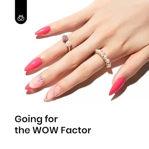 Beetles Gel Nail Polish Coral Pink 15ml (0.5 Fl Oz) | Soak Off UV Gel for Nail Art thumbnail 4