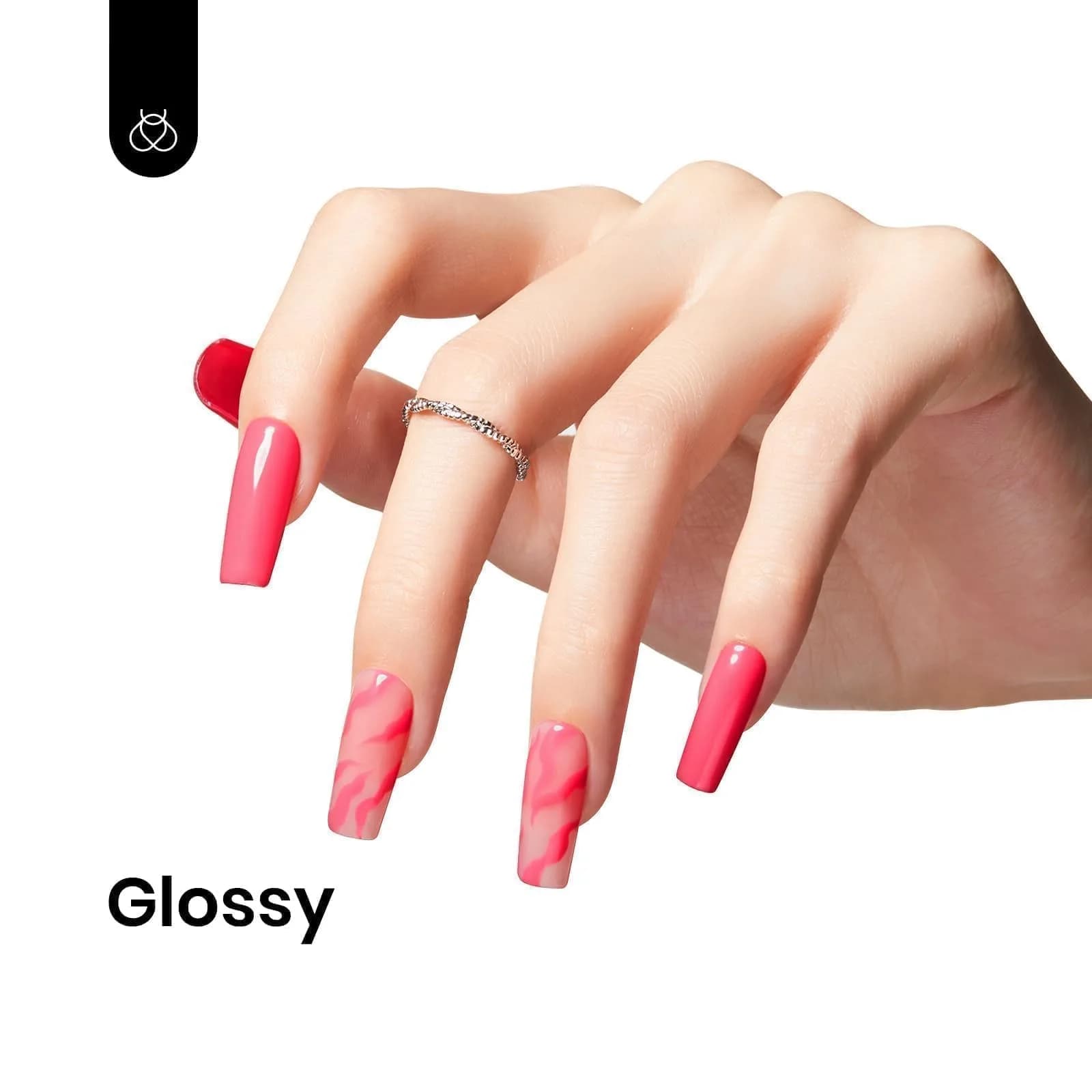 Beetles Gel Nail Polish Coral Pink 15ml (0.5 Fl Oz) | Soak Off UV Gel for Nail Art - view 2