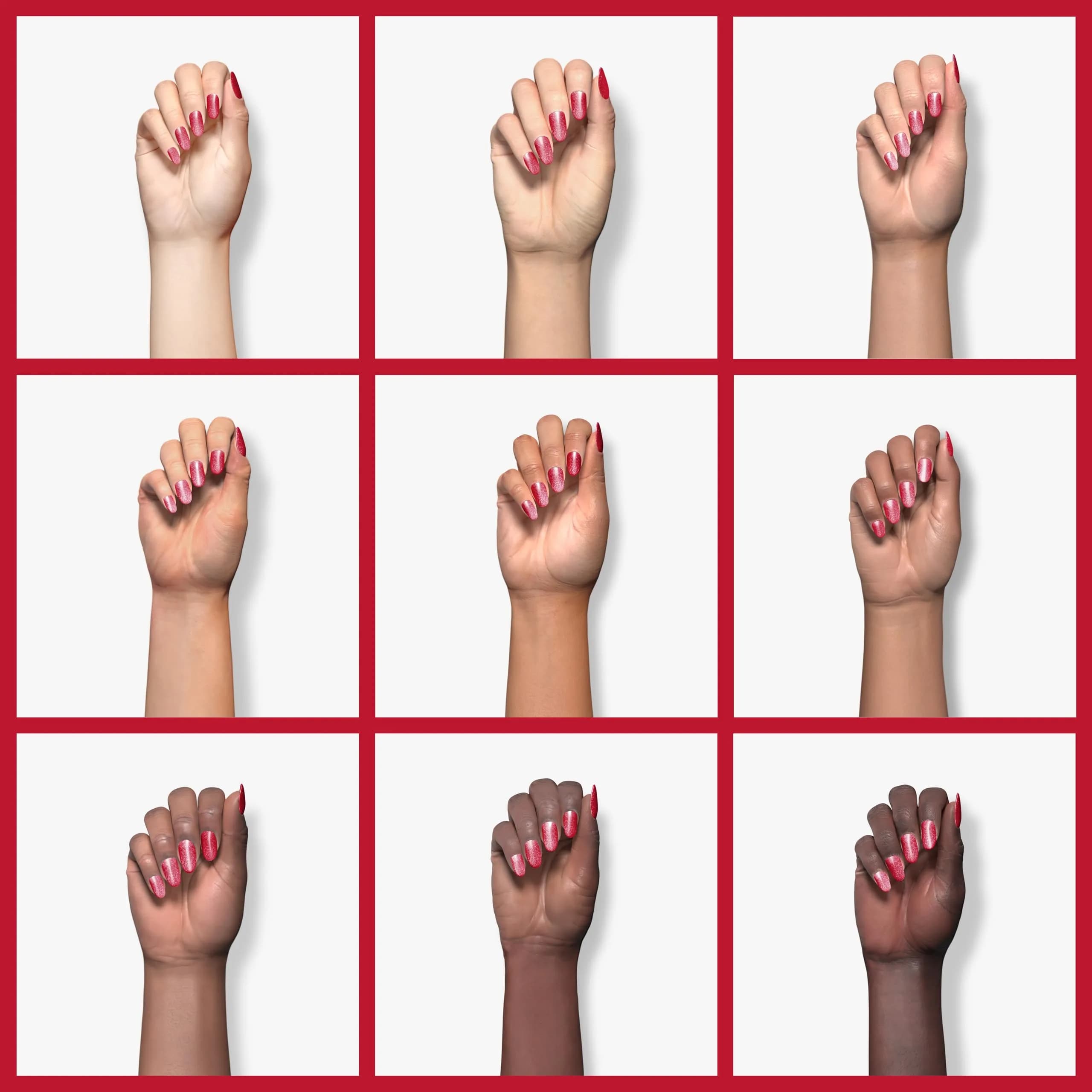Beetles Glitter Red Gel Nail Polish Wine Red Shimmer 15ml (0.5 Fl Oz) | 10-Free Formula - view 4