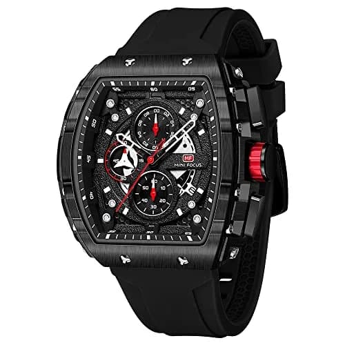 MF MINI FOCUS Men's Chronograph Watch 42mm (1.65 inches) | Water Resistant Luminous Quartz Wristwatch thumbnail 1