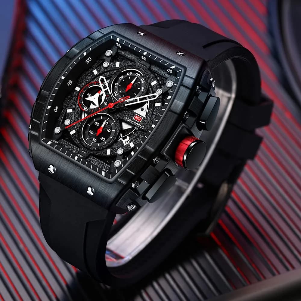 MF MINI FOCUS Men's Chronograph Watch 42mm (1.65 inches) | Water Resistant Luminous Quartz Wristwatch - view 2