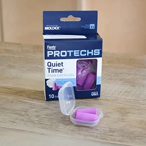 Flents Protechs Foam Ear Plugs NRR 33 Purple 20 Pair (10 Pair Pack x 2) | High-Noise Reduction for Sleep & Travel thumbnail 3