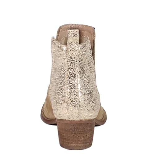 Diba True Stop By Metallic Pull On Casual Boots 9.5 M | Ankle Low Heel 1-2" with Western Flair thumbnail 5
