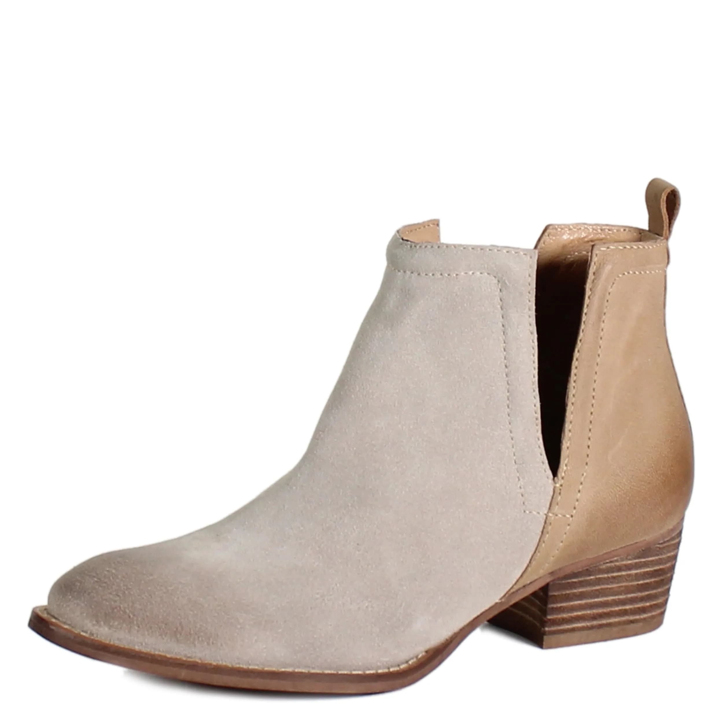 Diba True Womens Boots Stop By Pull On Round Toe Casual Ankle Low Heel 1-2" Beige Size 7 M