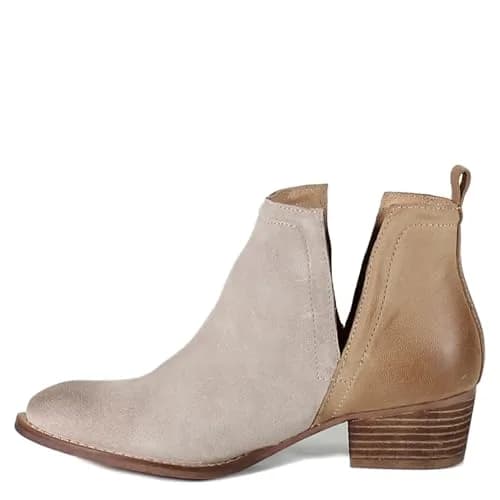 Diba True Womens Boots Stop By Pull On Round Toe Casual Ankle Low Heel 1-2" Beige Size 7 M thumbnail 8