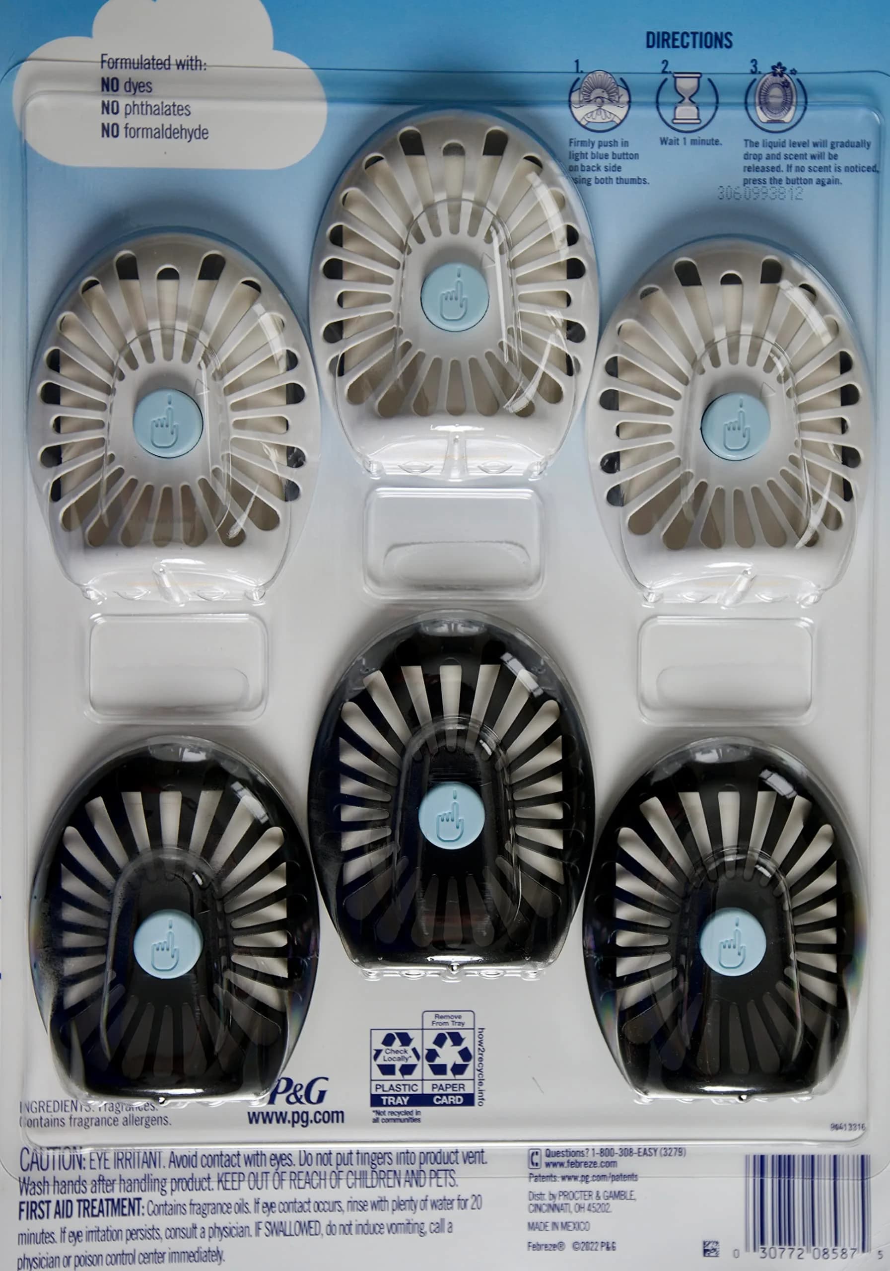 Febreze Small Spaces Unstopables Variety Pack Air Fresheners 5ml (0.25 fl oz) (6 Count) | Odor Control for Small Rooms - view 2