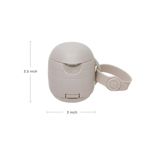 Ubbi On-The-Go Dual Pacifier Holder with Strap, Taupe | Keeps Pacifiers Clean & Organized thumbnail 8