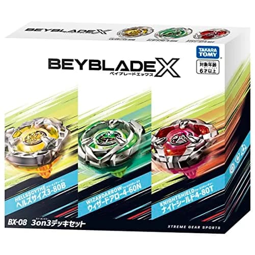 タカラトミー Beyblade X BX-08 3on3 Deck Set | Speed & Shock Battle Gear for Kids 6+ thumbnail 6