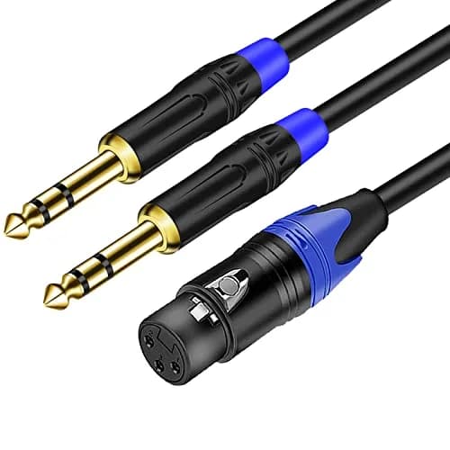 Seefeful 6.35mm TRS to Dual XLR Microphone Cable 0.3m | High Fidelity Audio thumbnail 8