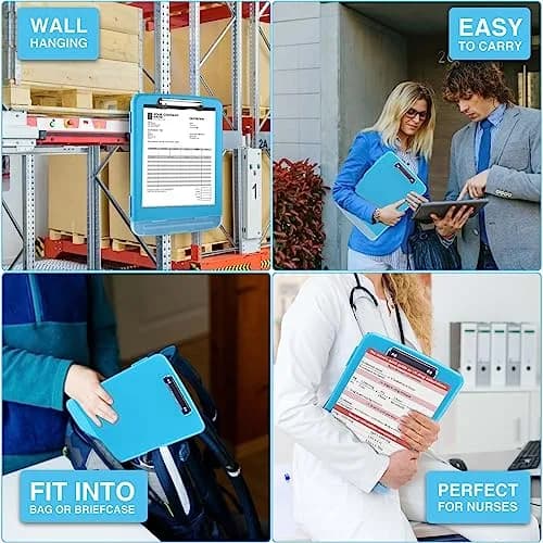 Sooez Storage Clipboard with Pen Holder 36.8 cm (14.5 in) | Holds 200+ Sheets & Pens thumbnail 7