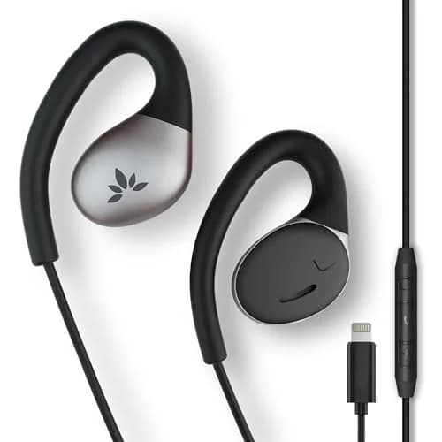 Avantree Resolve Lightning Wired Open-Ear Earbuds with Mic & Ear Hook | Small-Medium Size, iPhone 5-14 Compatible thumbnail 1