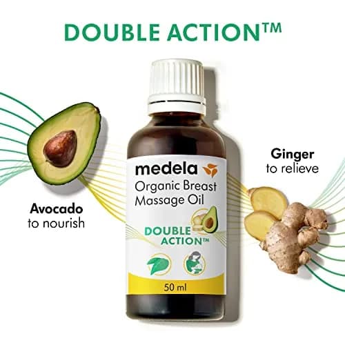 Medela Organic Breast Massage Oil 50ml (1.69 fl oz) | For Breastfeeding Comfort thumbnail 3