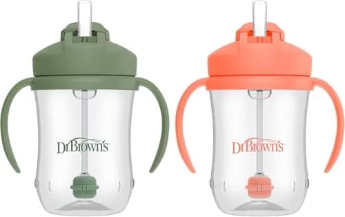 Dr. Brown's Milestones Baby's First Straw Cup 266ml (9 oz) | Spill-Proof & BPA-Free for Toddlers 6m+ thumbnail 1