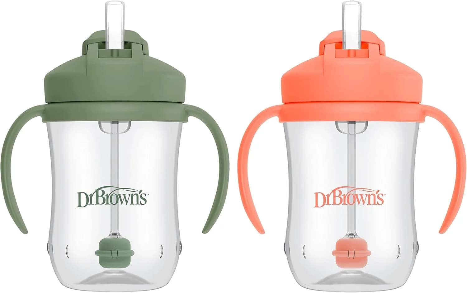 Dr. Brown's Milestones Baby's First Straw Cup 266ml (9 oz) | Spill-Proof & BPA-Free for Toddlers 6m+