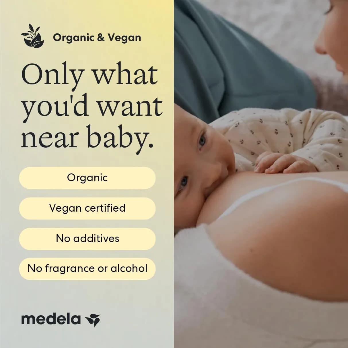 Medela Organic Nipple Cream 40g (1.34 oz) | Soothes Sore Nipples, Safe for Baby, No Rinse Needed - view 5