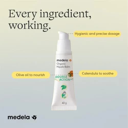 Medela Organic Nipple Cream 40g (1.34 oz) | Soothes Sore Nipples, Safe for Baby, No Rinse Needed thumbnail 9