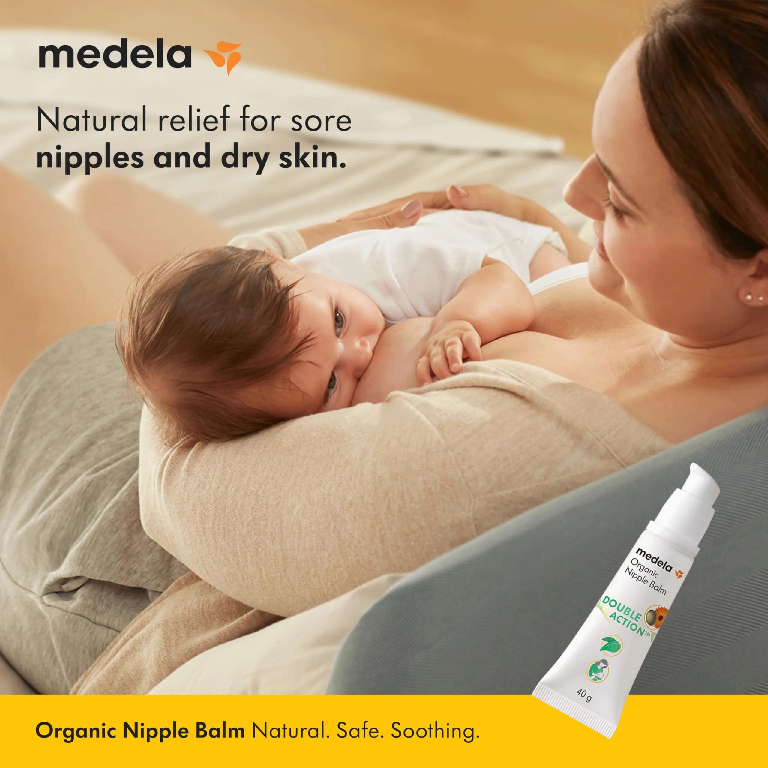 Medela Organic Nipple Balm for Breastfeeding Mothers, 1.4 Ounce (1 Pack) | USDA Organic & Vegan Formula - view 2
