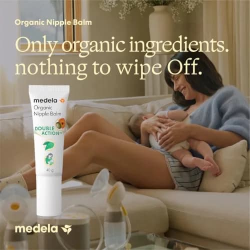 Medela Organic Nipple Cream 40g (1.34 oz) | Soothes Sore Nipples, Safe for Baby, No Rinse Needed thumbnail 2