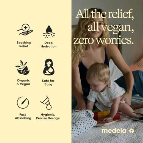 Medela Organic Nipple Cream 40g (1.34 oz) | Soothes Sore Nipples, Safe for Baby, No Rinse Needed thumbnail 3