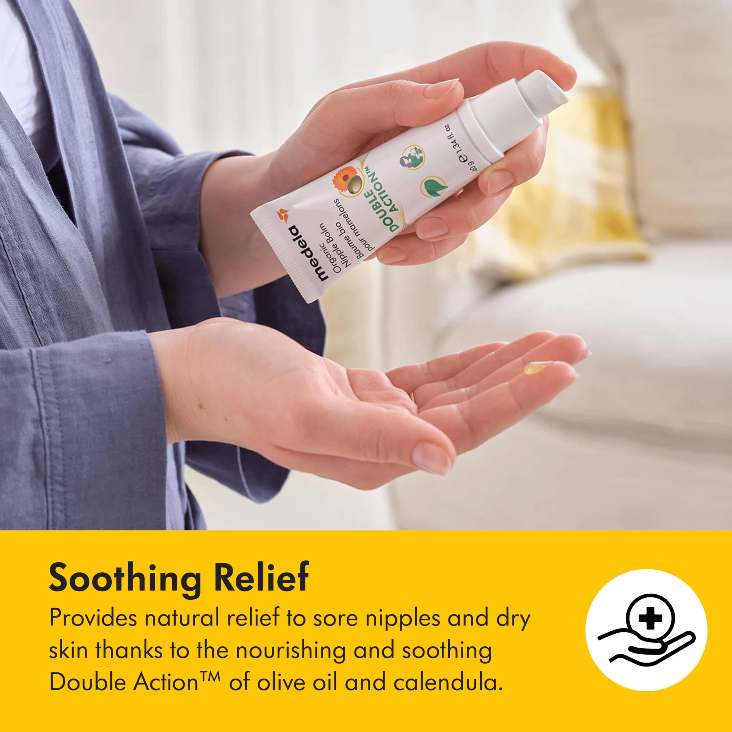 Medela Organic Nipple Balm for Breastfeeding Mothers, 1.4 Ounce (1 Pack) | USDA Organic & Vegan Formula - view 4