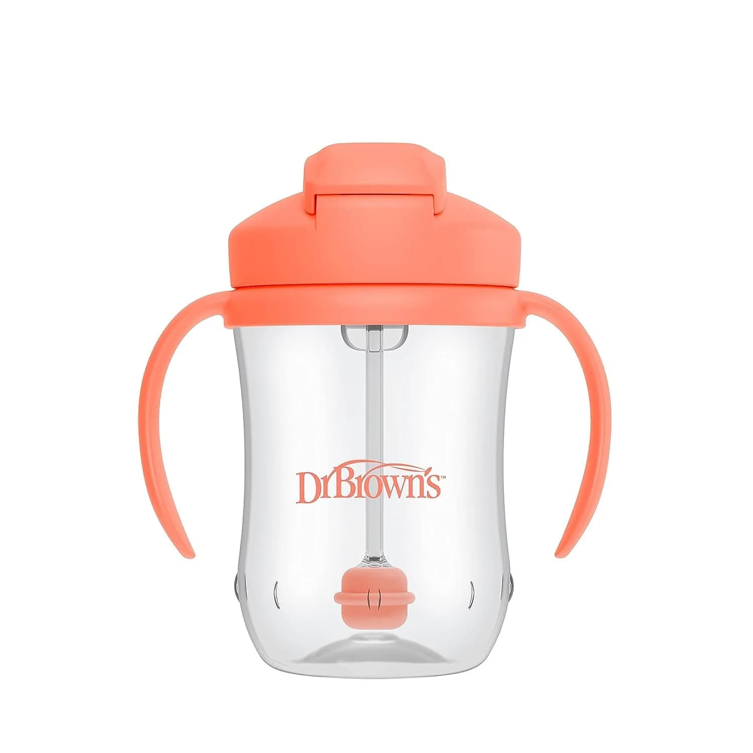 Dr. Brown's Milestones Baby's First Straw Cup, Coral, 270ml (9 oz) | Spill-Proof & BPA-Free for Toddlers 6m+ - view 8