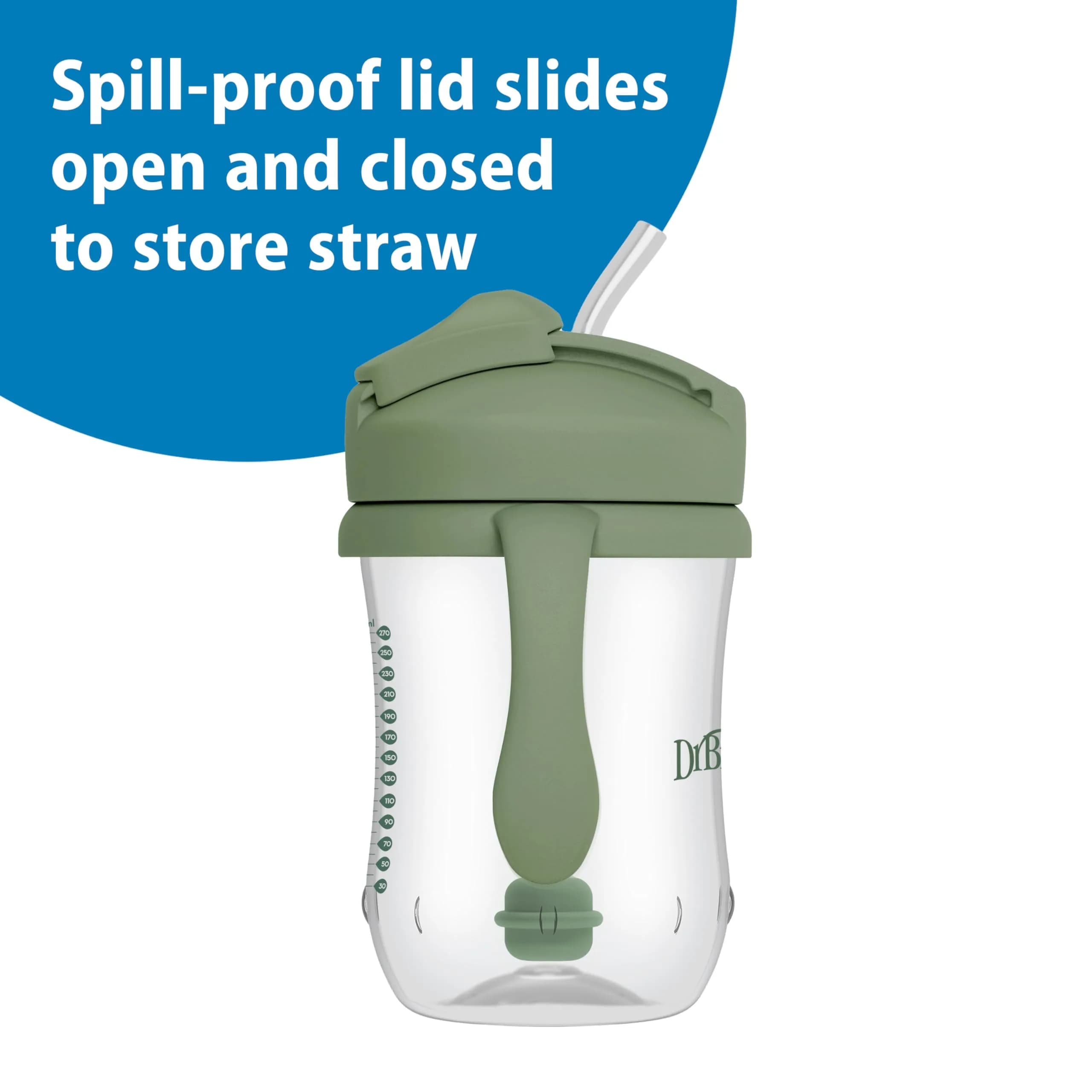Dr. Brown's Milestones Straw Cup 270ml (9 oz) | Spill-Proof Toddler Cup for Babies 6m+ - view 4