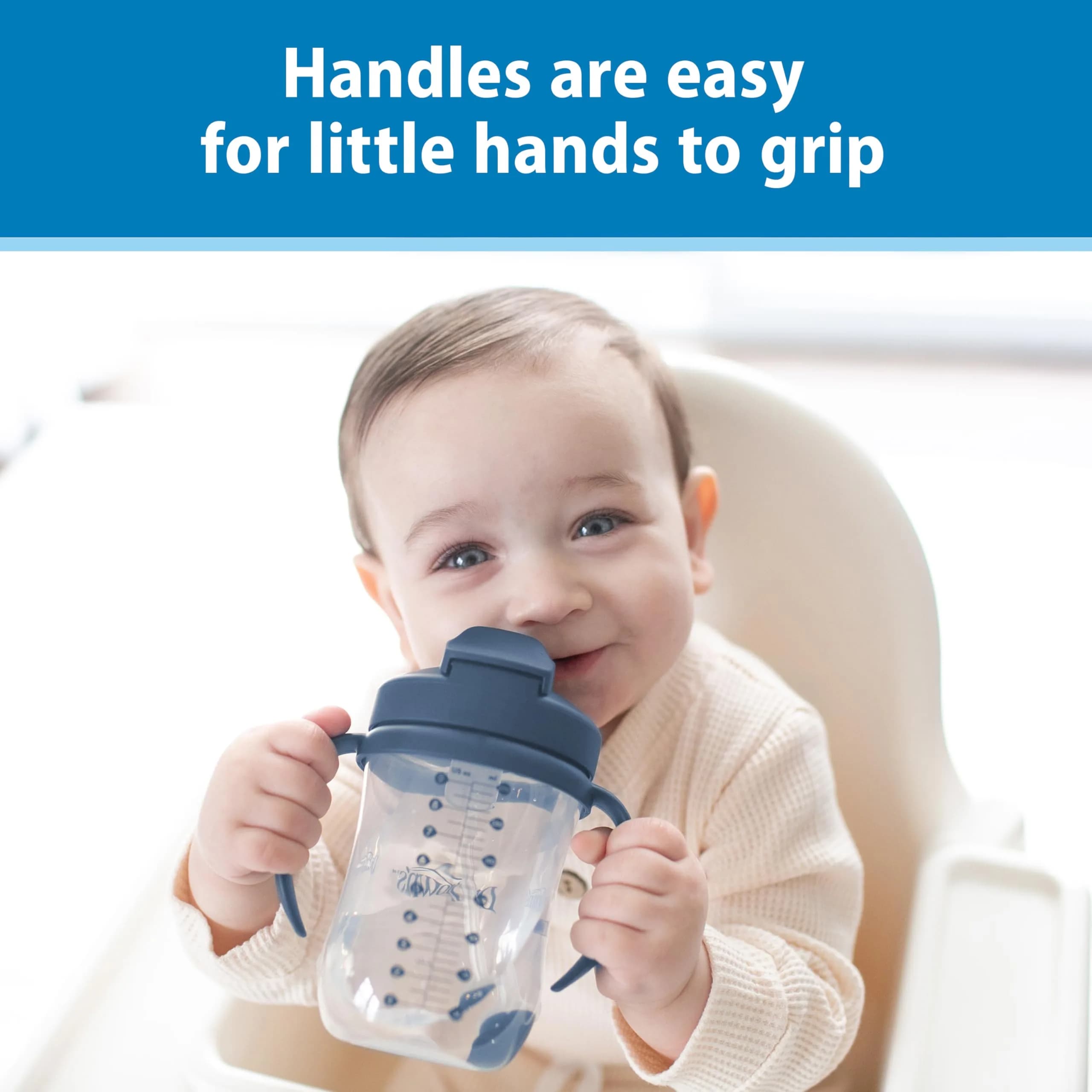 Dr. Brown's Milestones Straw Cup 270ml (9 oz) | Spill-Proof Toddler Cup for Babies 6m+ - view 3