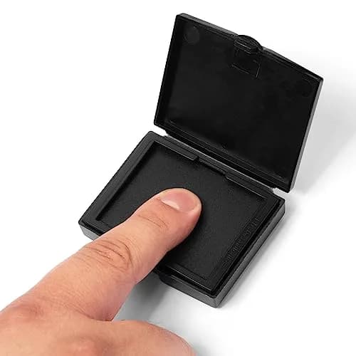 NATIONAL GUN TRUSTS Fingerprint Ink Pad - Made in USA - Black Ink, 2.16" Wide | Permanent, Inkless, Law Enforcement thumbnail 3