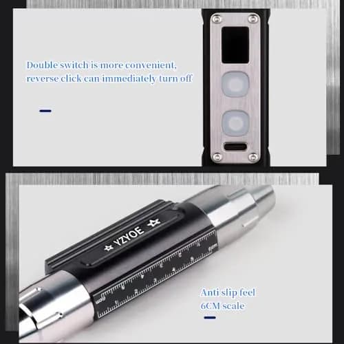 YZYOE 6-LED Rechargeable Gemstone Flashlight 14cm (5.5in) | Jade Appraisal & Diamond Detector Lamp thumbnail 5