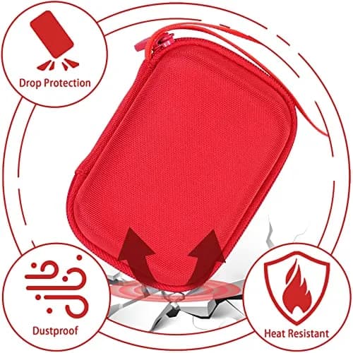 Aenllosi Hard Case for Kodak PIXPRO WPZ2 Rugged Digital Camera, Red | Water-Resistant EVA Shell & Fluffy Lining thumbnail 3