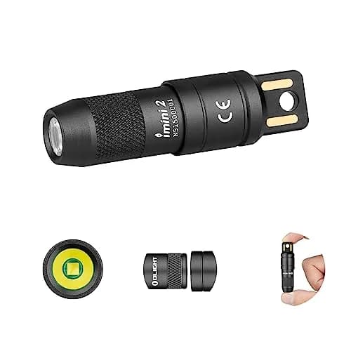 OLIGHT IMINI 2 Rechargeable Mini Flashlight Black | 50 Lumens, 21 M Throw, Compact & Stylish thumbnail 1