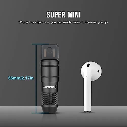OLIGHT IMINI 2 Rechargeable Mini Flashlight Black | 50 Lumens, 21 M Throw, Compact & Stylish thumbnail 6